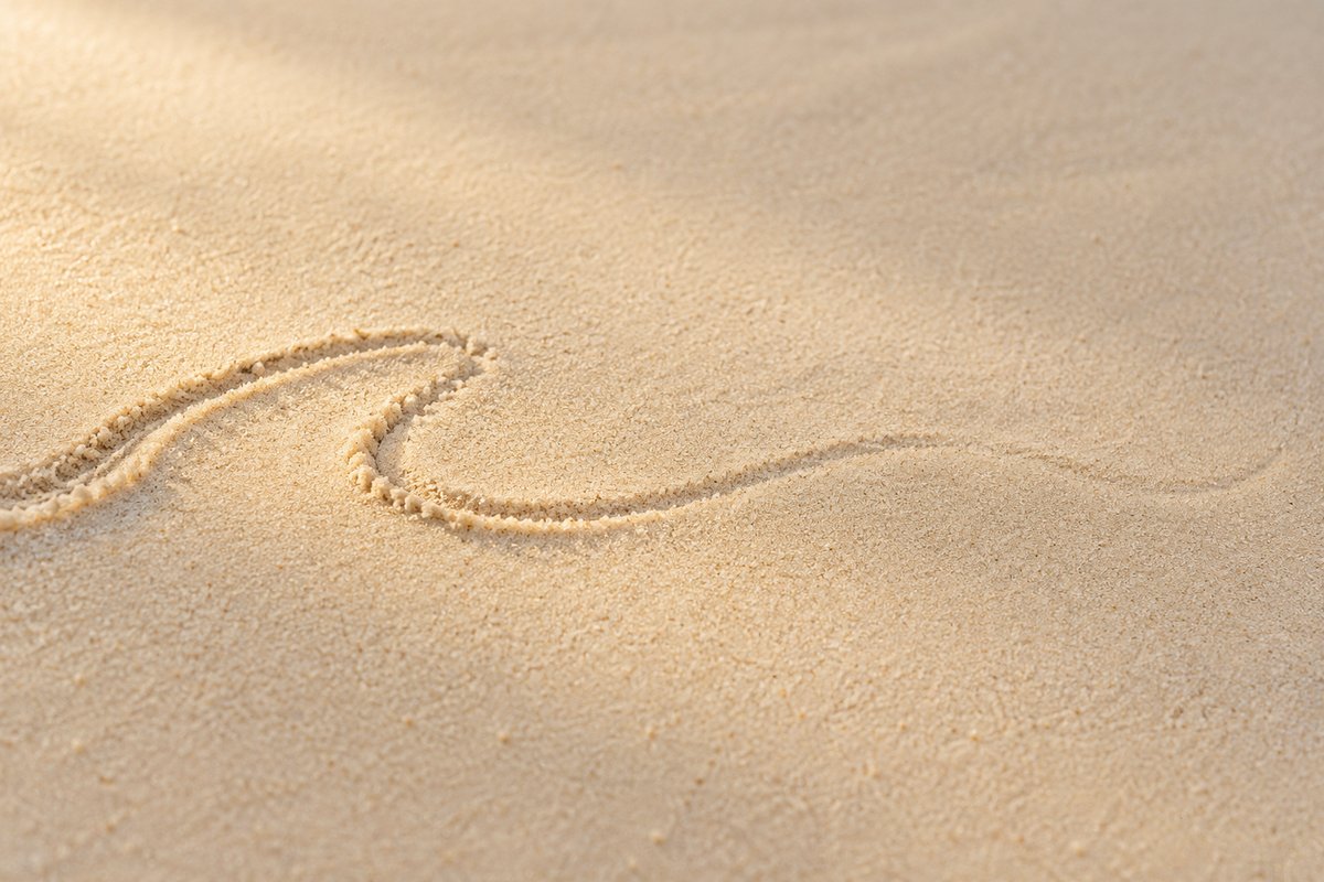 Like a diary written in sand, giving today's mood an outlet